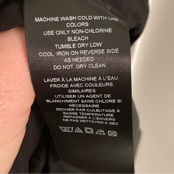 ANTHROPOLOGIE Faux Leather wrap mini dress Black/Noir SZ: 6 - Picture 5 of 13